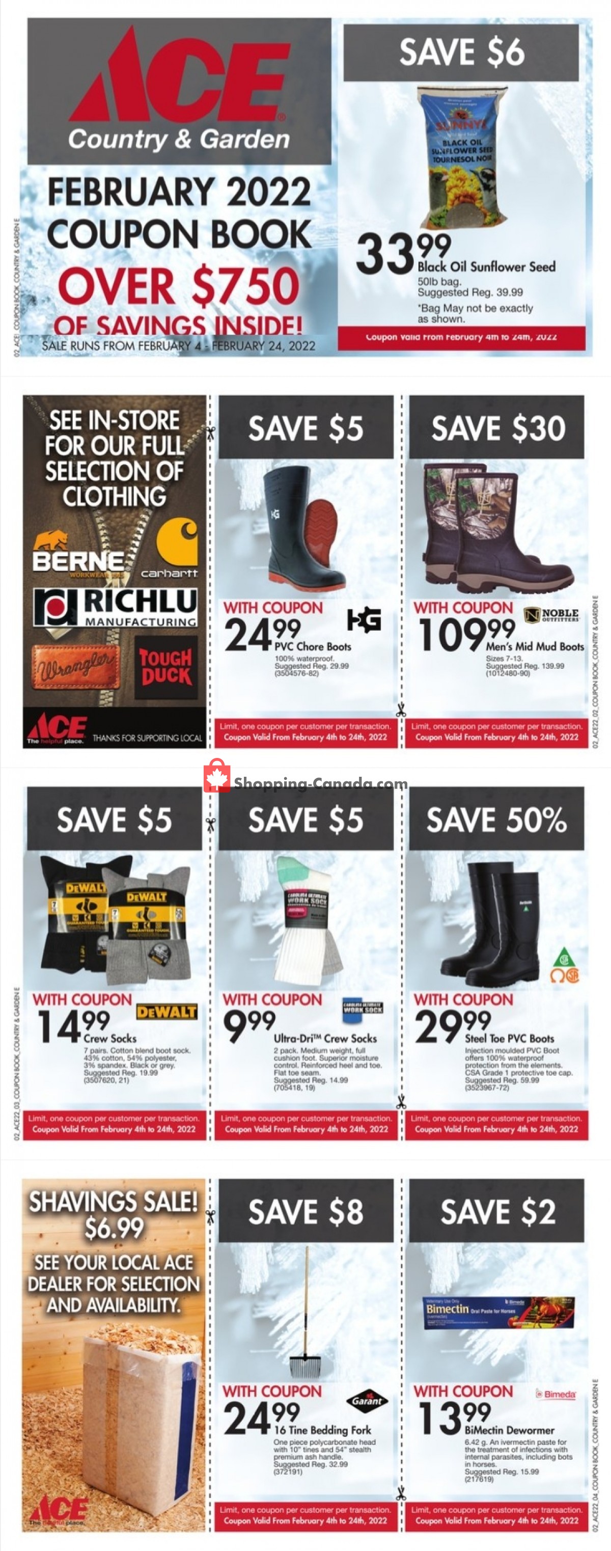 Ace Hardware Canada, flyer (February 2022 Coupon Book) February 4