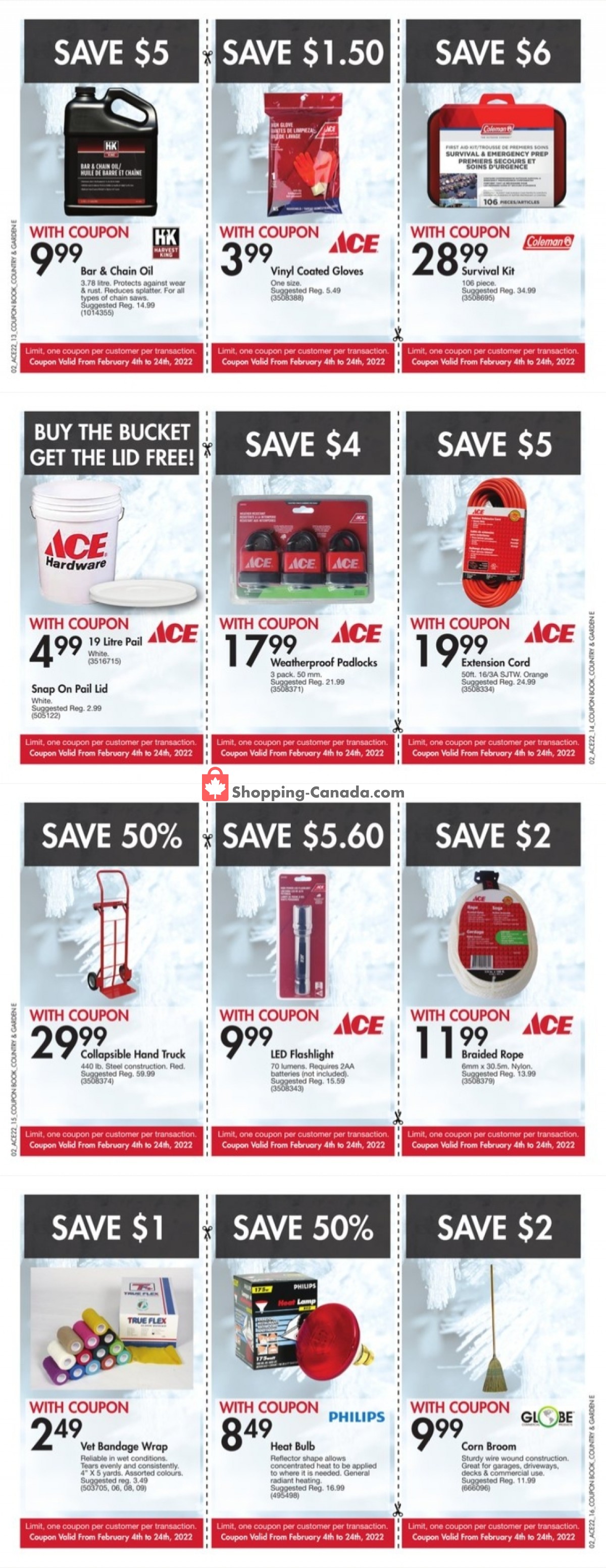 Ace Hardware Canada, flyer (February 2022 Coupon Book) February 4