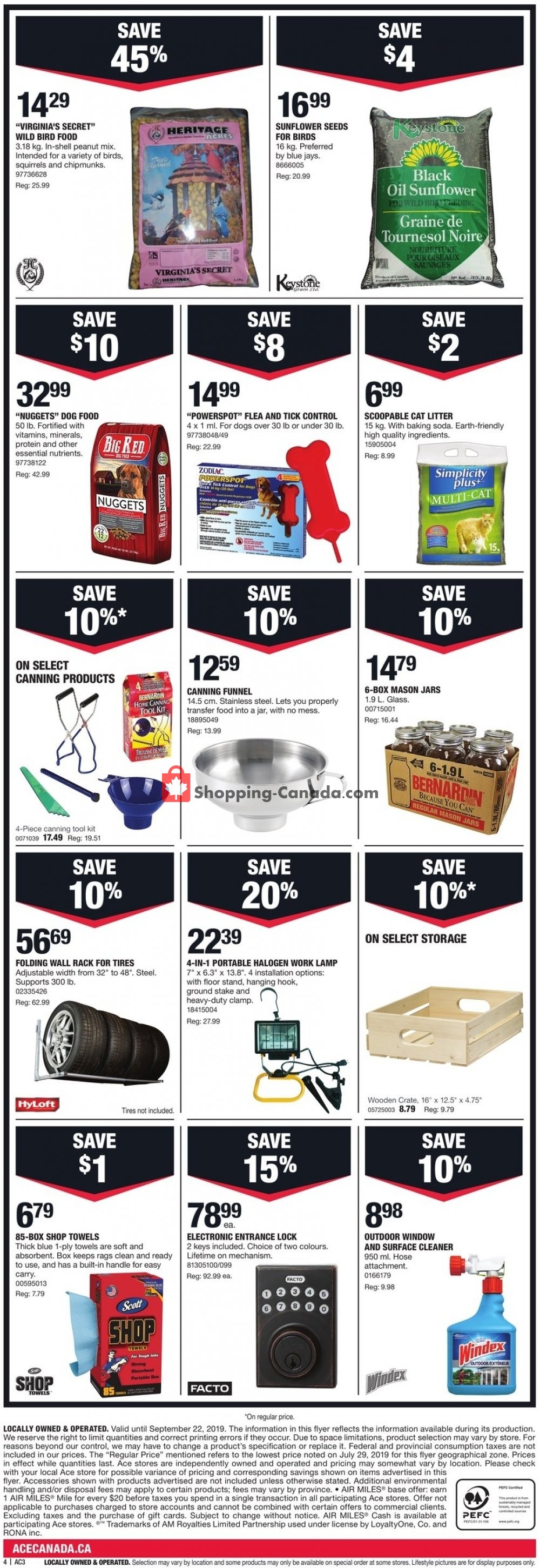 Ace Hardware flyer from Thursday September 12, 2019 to Sunday September 22, 2019 - page 4