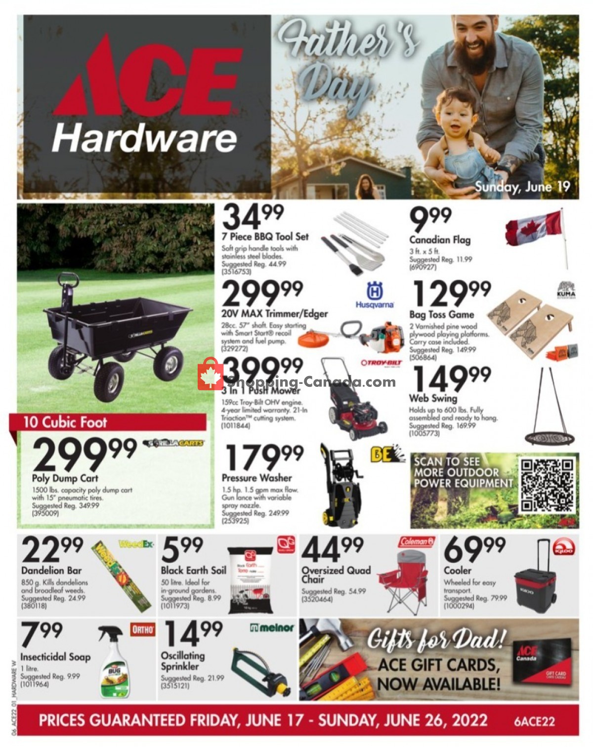 Ace Hardware Canada, flyer (Happy Father's Day) June 17 June 26