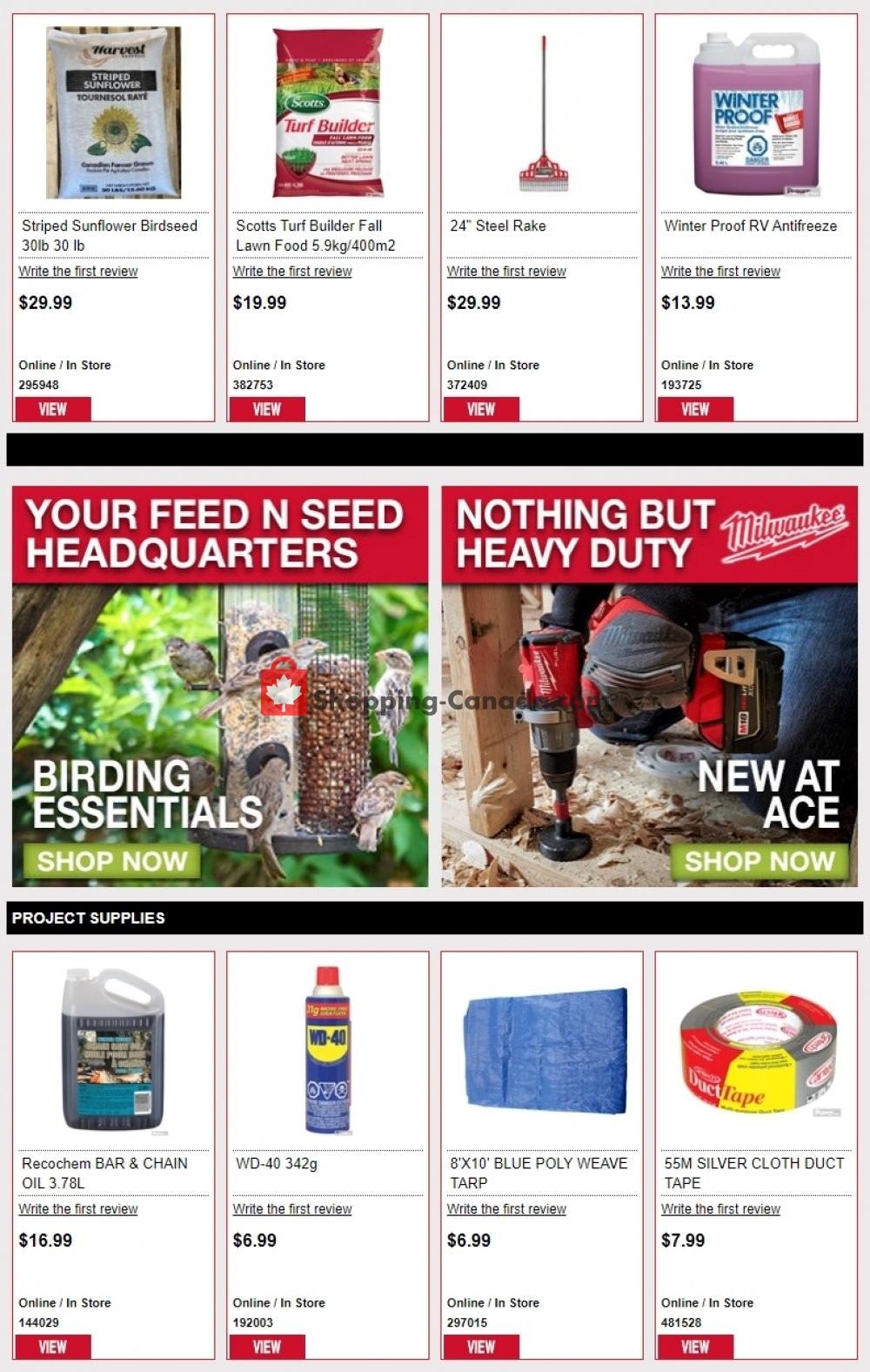 Ace Hardware Canada, flyer (Hot Deals) September 28 October 4