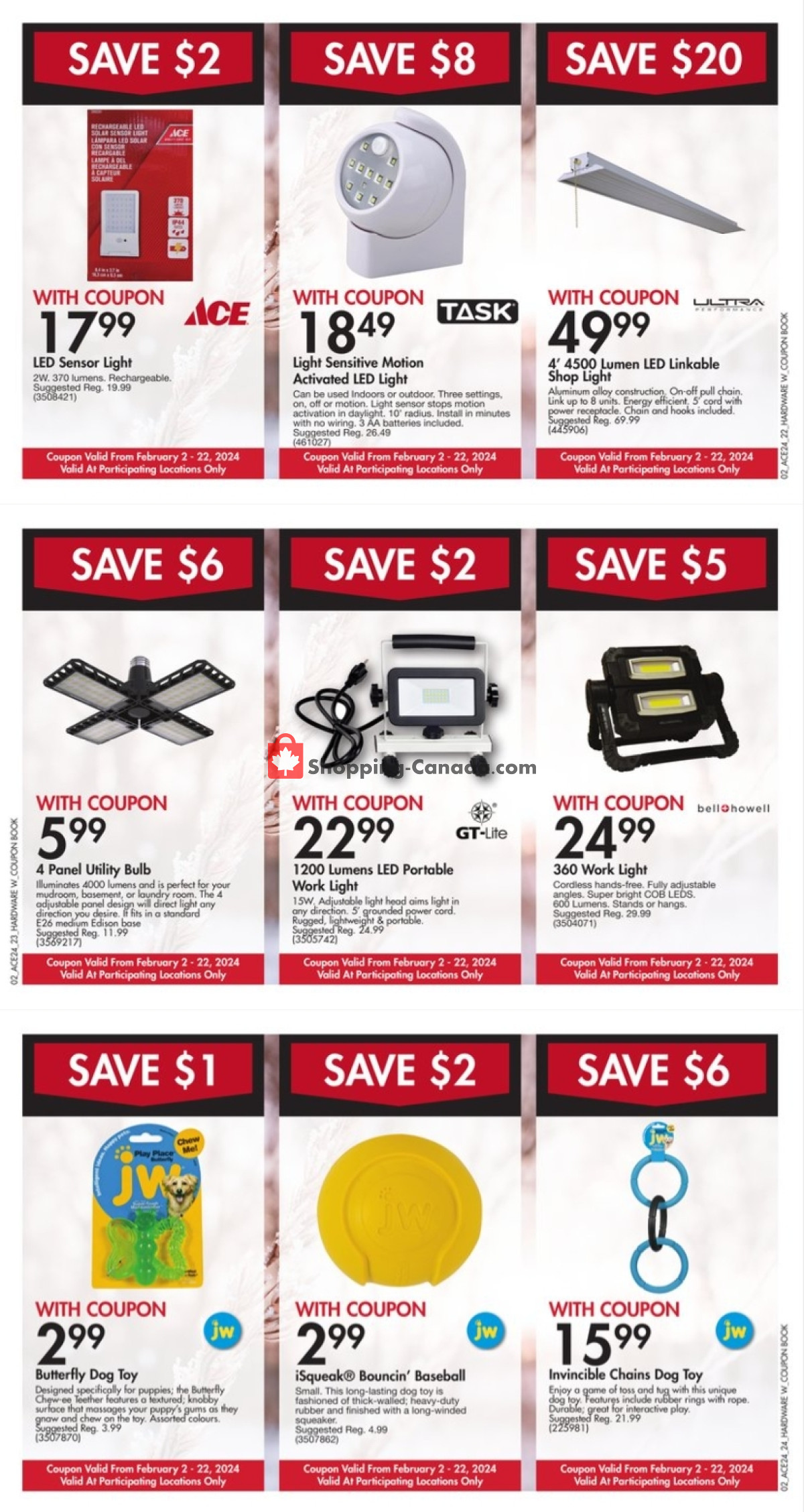 Ace Hardware flyer from Friday February 2, 2024 to Thursday February 22, 2024 - page 9