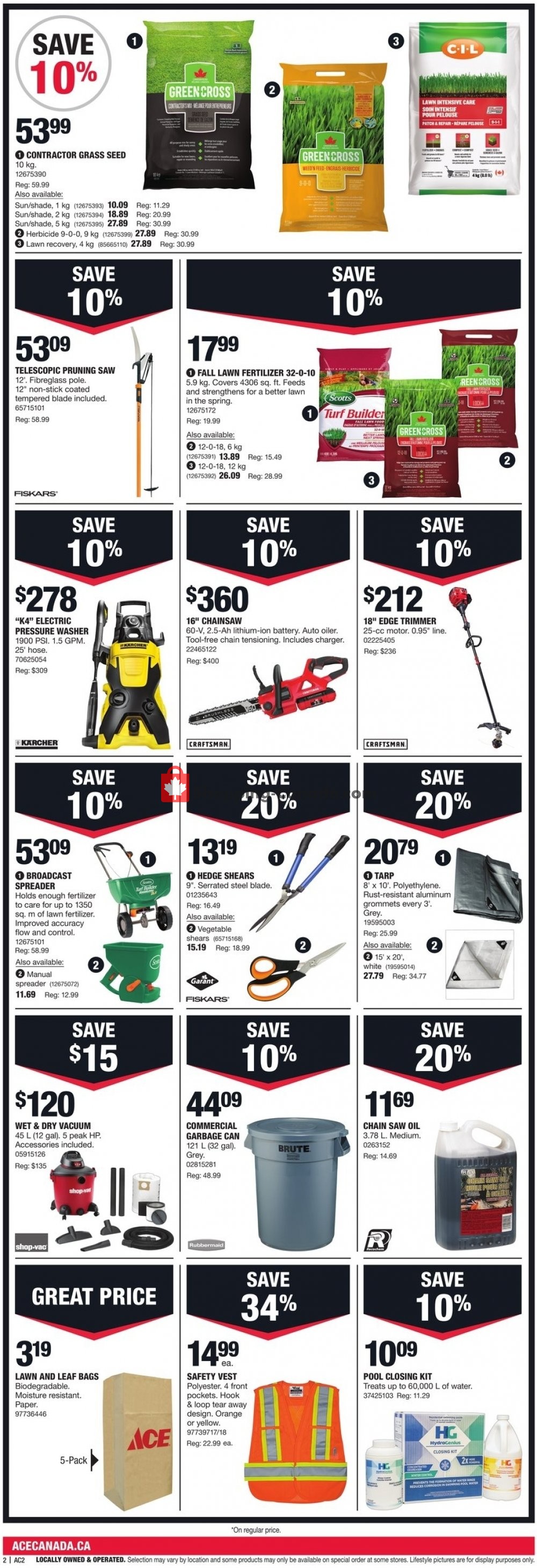 Ace Hardware flyer from Thursday September 5, 2019 to Sunday September 15, 2019 - page 2