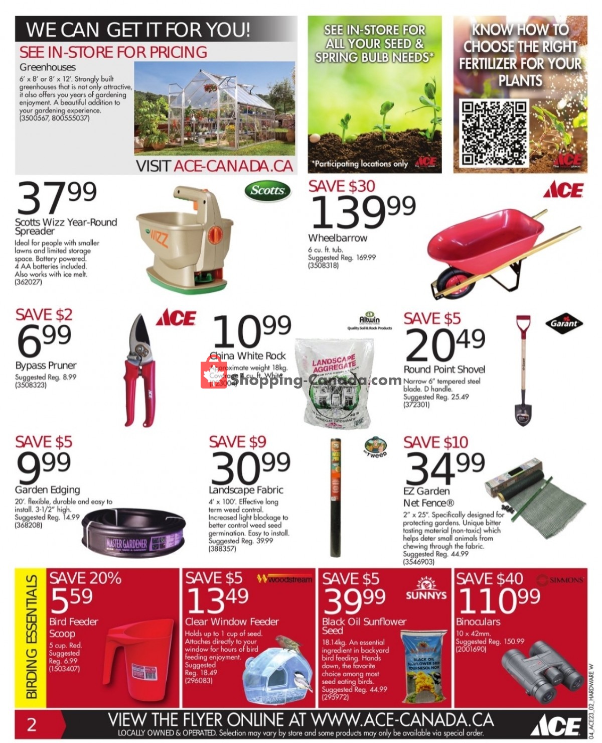Ace Hardware flyer from Friday April 14, 2023 to Saturday April 22, 2023 - page 2