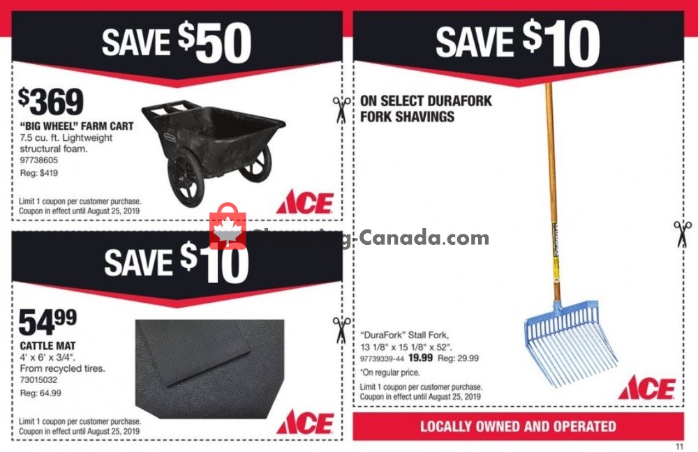 Ace Hardware flyer from Thursday August 1, 2019 to Sunday August 25, 2019 - page 11