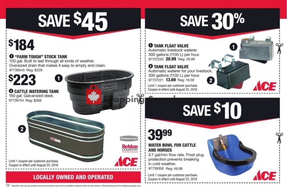Ace Hardware flyer from Thursday August 1, 2019 to Sunday August 25, 2019 - page 12