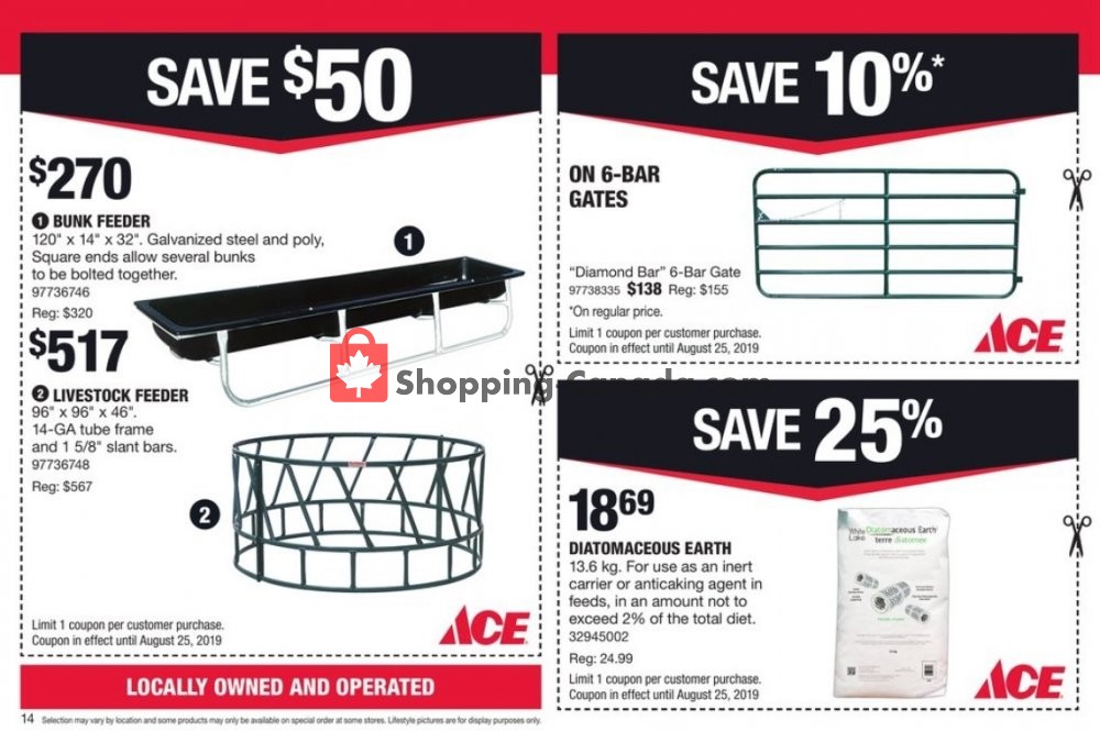 Ace Hardware flyer from Thursday August 1, 2019 to Sunday August 25, 2019 - page 14