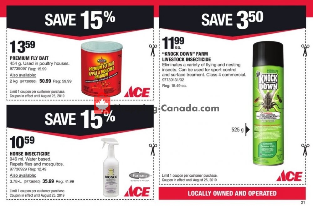 Ace Hardware flyer from Thursday August 1, 2019 to Sunday August 25, 2019 - page 21