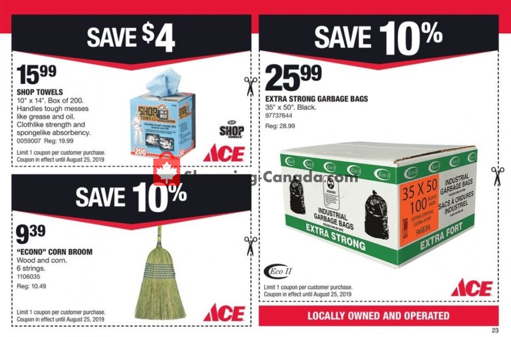 Ace Hardware flyer from Thursday August 1, 2019 to Sunday August 25, 2019 - page 23