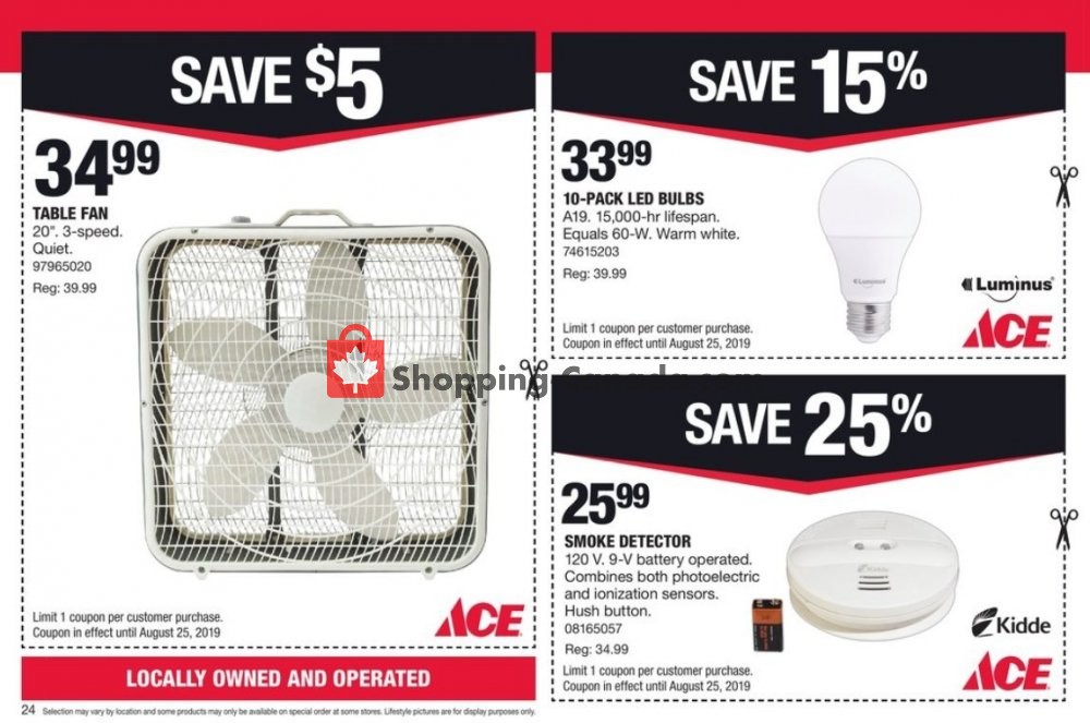 Ace Hardware flyer from Thursday August 1, 2019 to Sunday August 25, 2019 - page 24