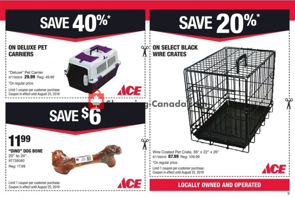 Ace Hardware flyer from Thursday August 1, 2019 to Sunday August 25, 2019 - page 9