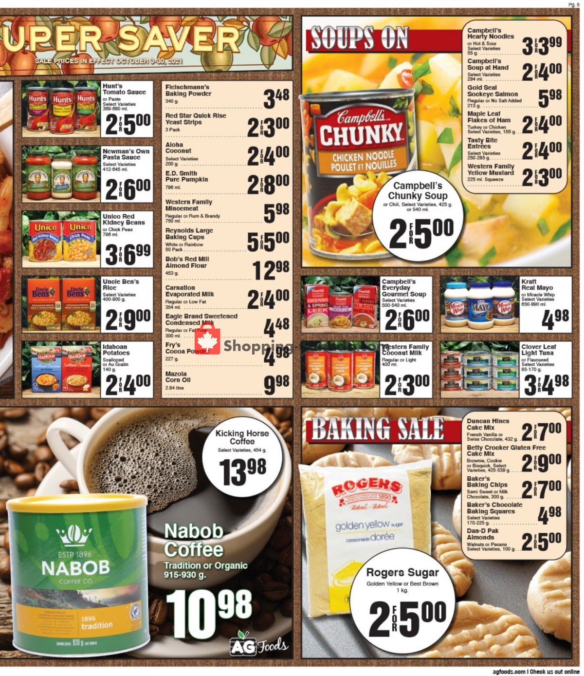 AG Foods flyer from Sunday October 10, 2021 to Saturday October 16, 2021 - page 5