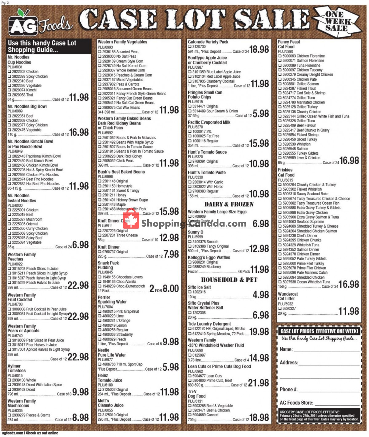 AG Foods flyer from Sunday February 21, 2021 to Saturday February 27, 2021 - page 2