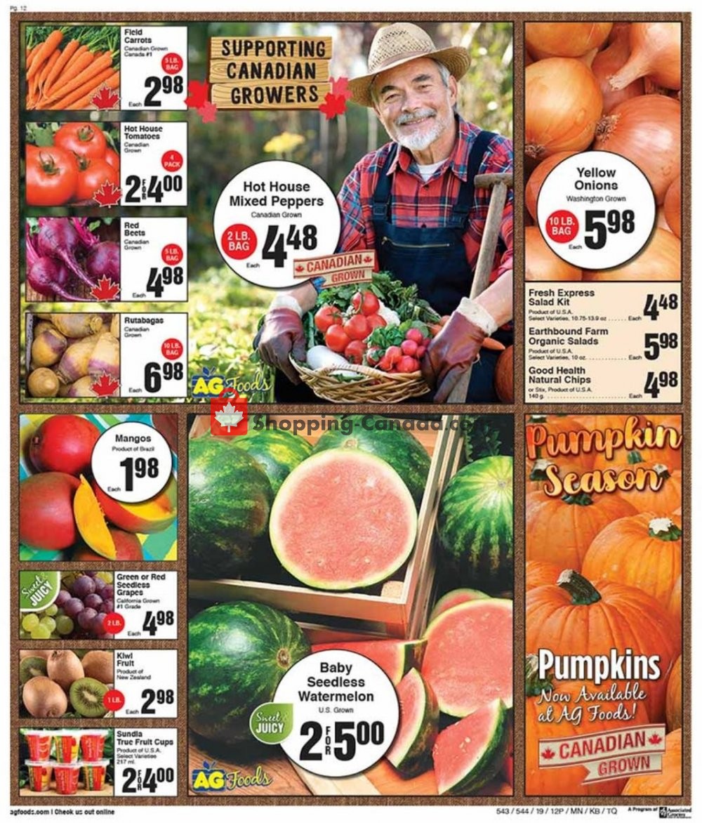 AG Foods flyer from Sunday October 20, 2019 to Saturday November 2, 2019 - page 12