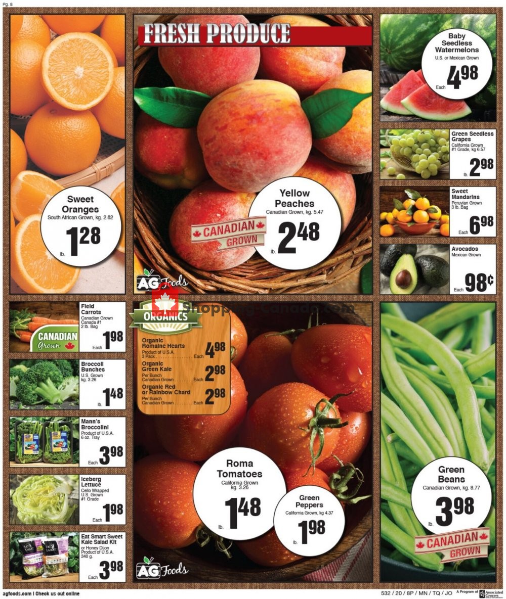 AG Foods flyer from Sunday August 2, 2020 to Saturday August 8, 2020 - page 8