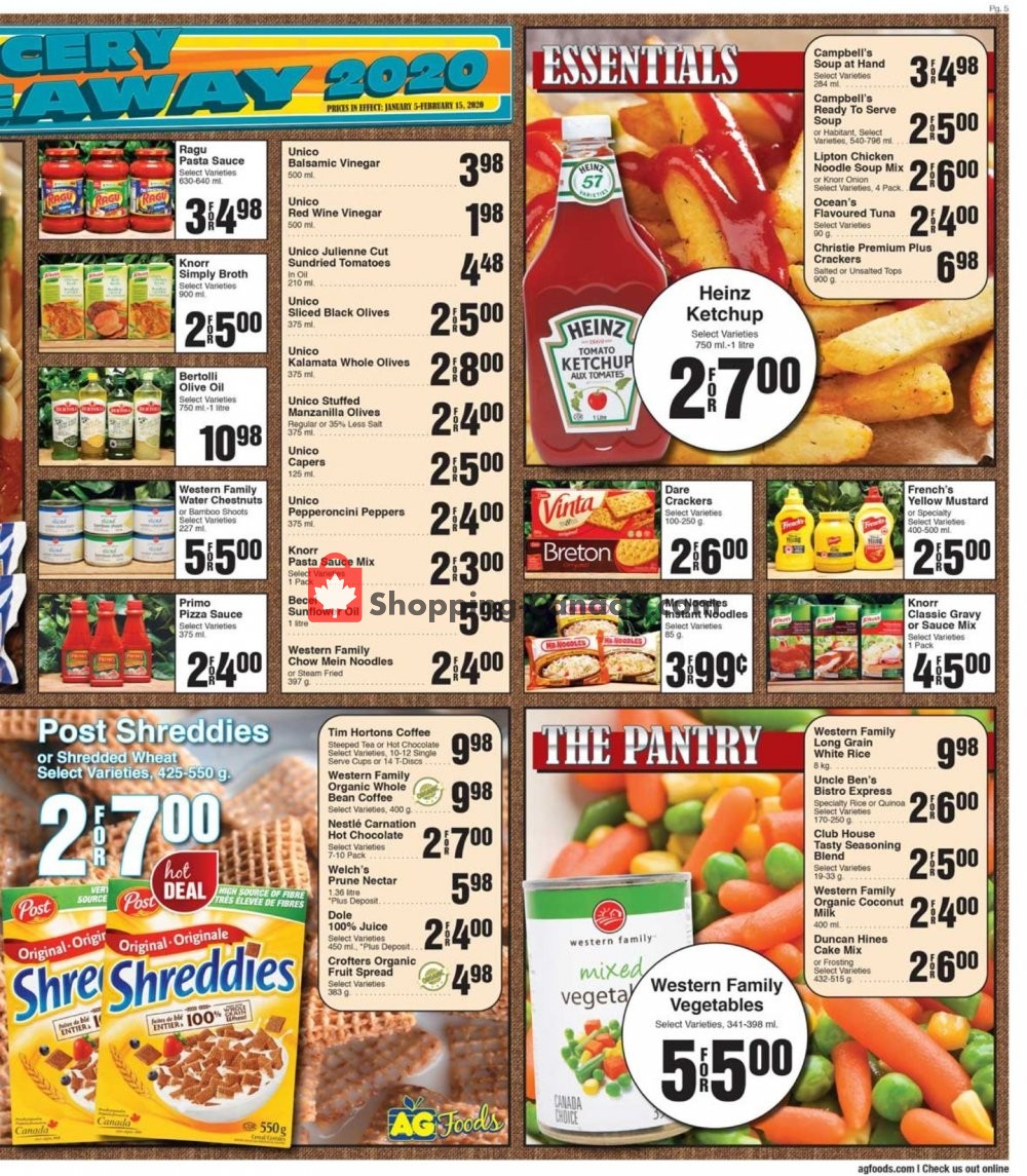 AG Foods flyer from Sunday January 12, 2020 to Saturday January 18, 2020 - page 5