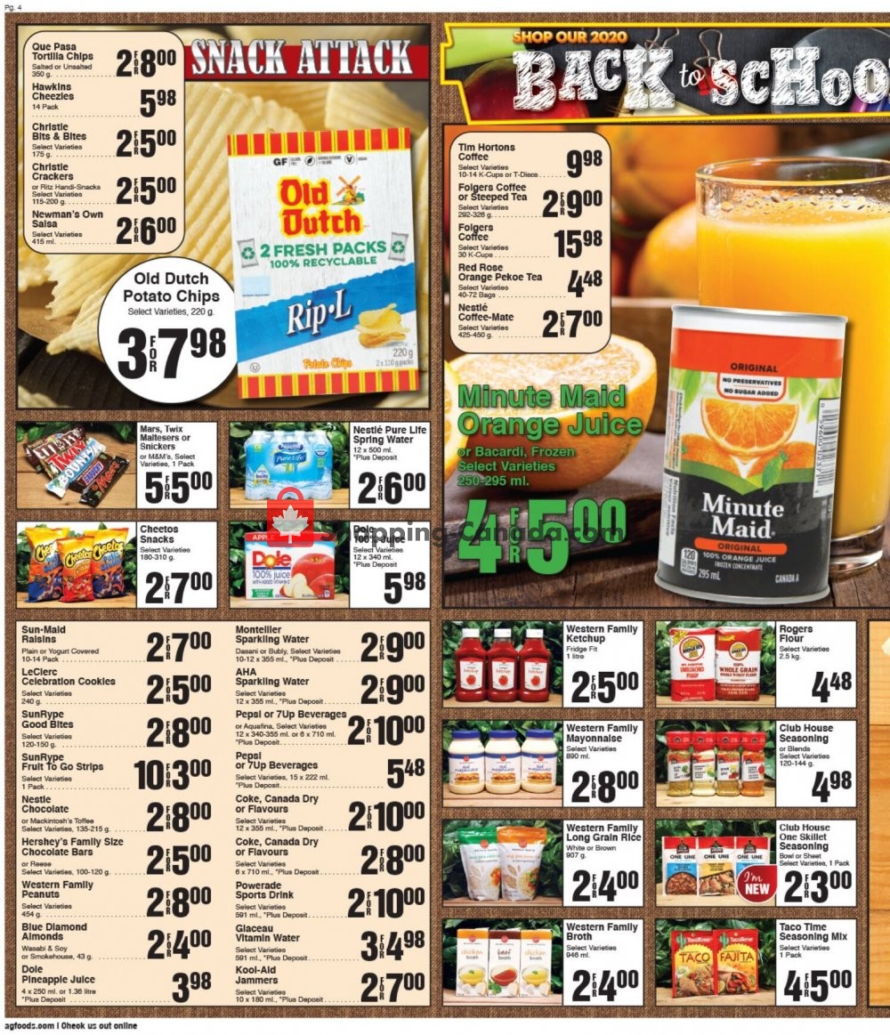AG Foods flyer from Sunday August 9, 2020 to Saturday August 15, 2020 - page 4