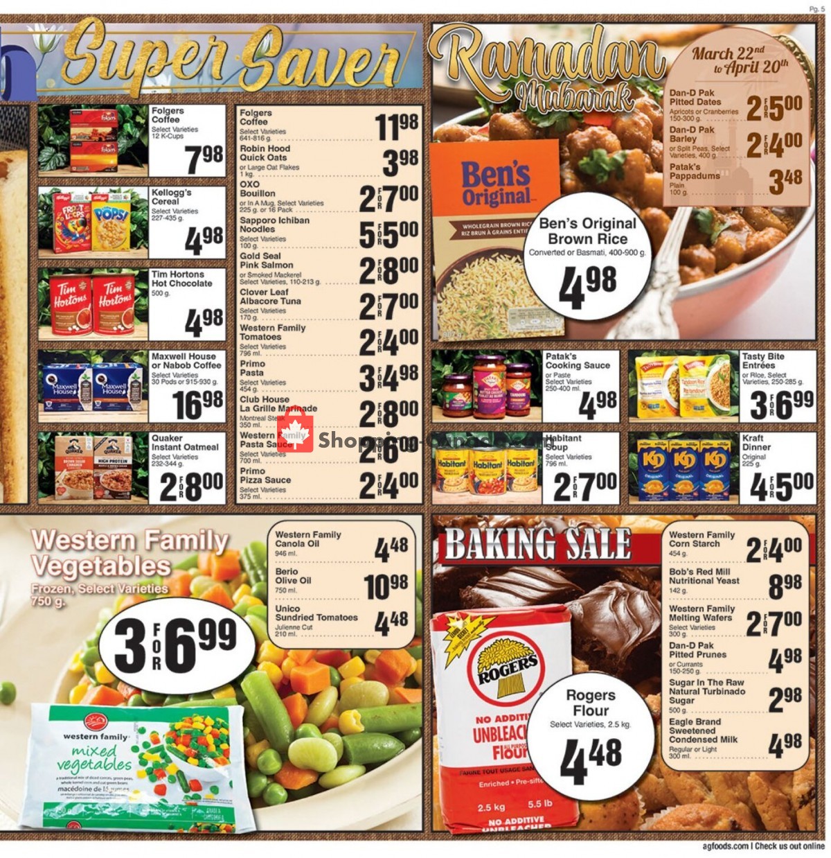 AG Foods flyer from Friday March 17, 2023 to Thursday March 23, 2023 - page 5