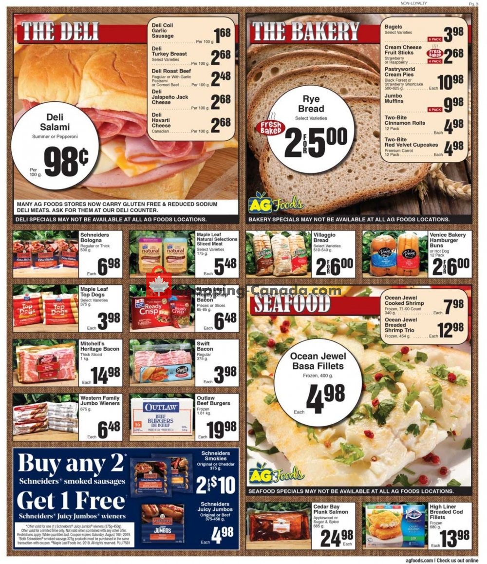 AG Foods flyer from Sunday August 4, 2019 to Saturday August 10, 2019 - page 3