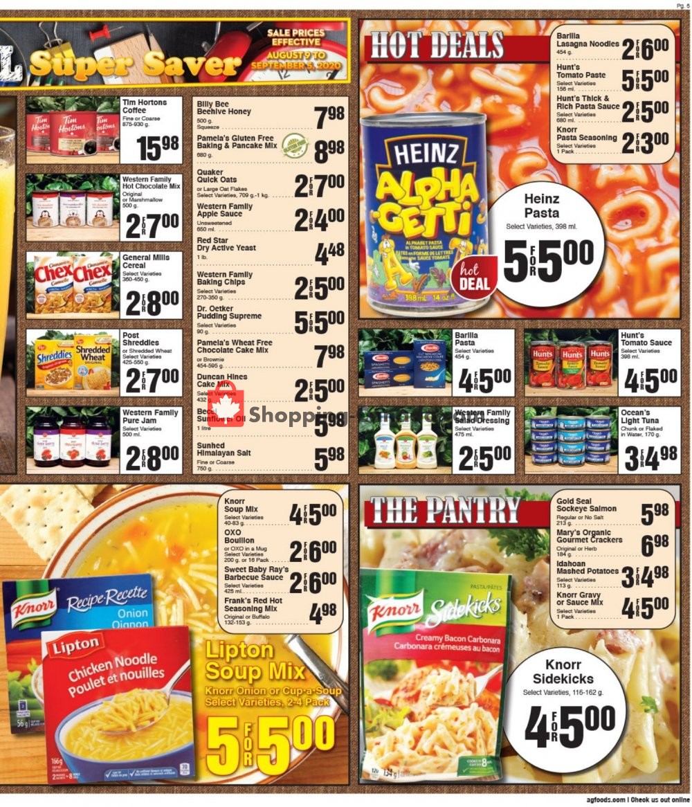 AG Foods flyer from Sunday August 9, 2020 to Saturday August 15, 2020 - page 5