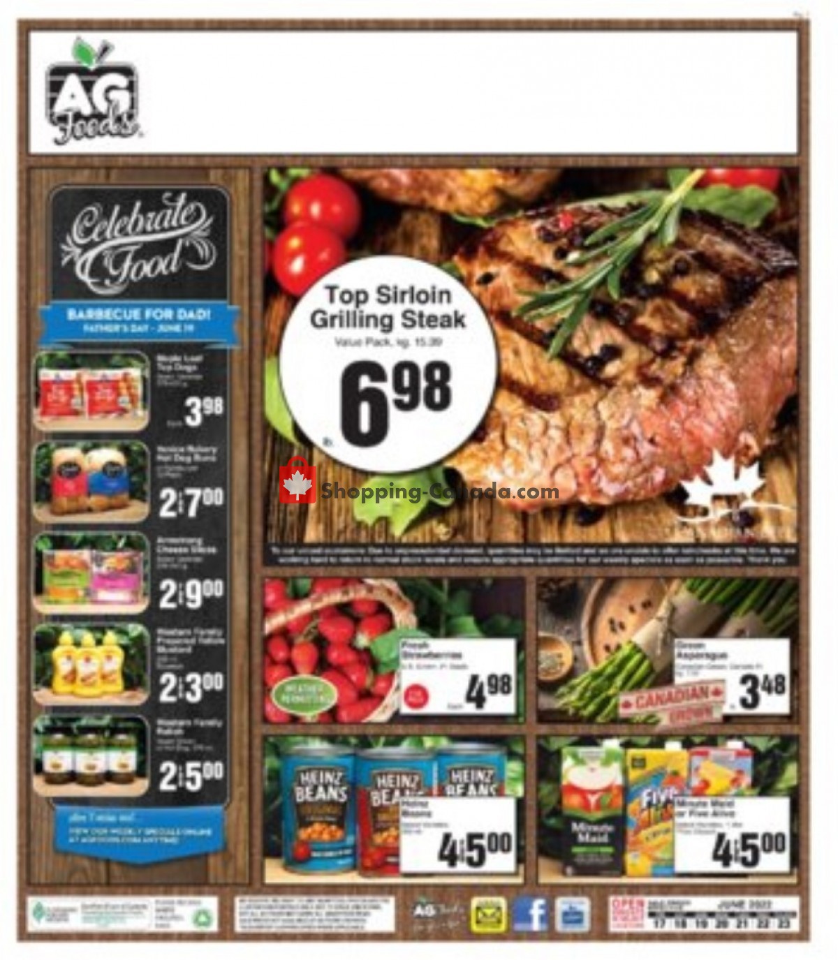 AG Foods flyer from Friday June 17, 2022 to Thursday June 23, 2022 - page 1