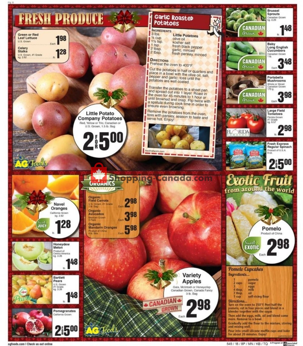 AG Foods flyer from Sunday December 2, 2018 to Saturday December 8, 2018 - page 8