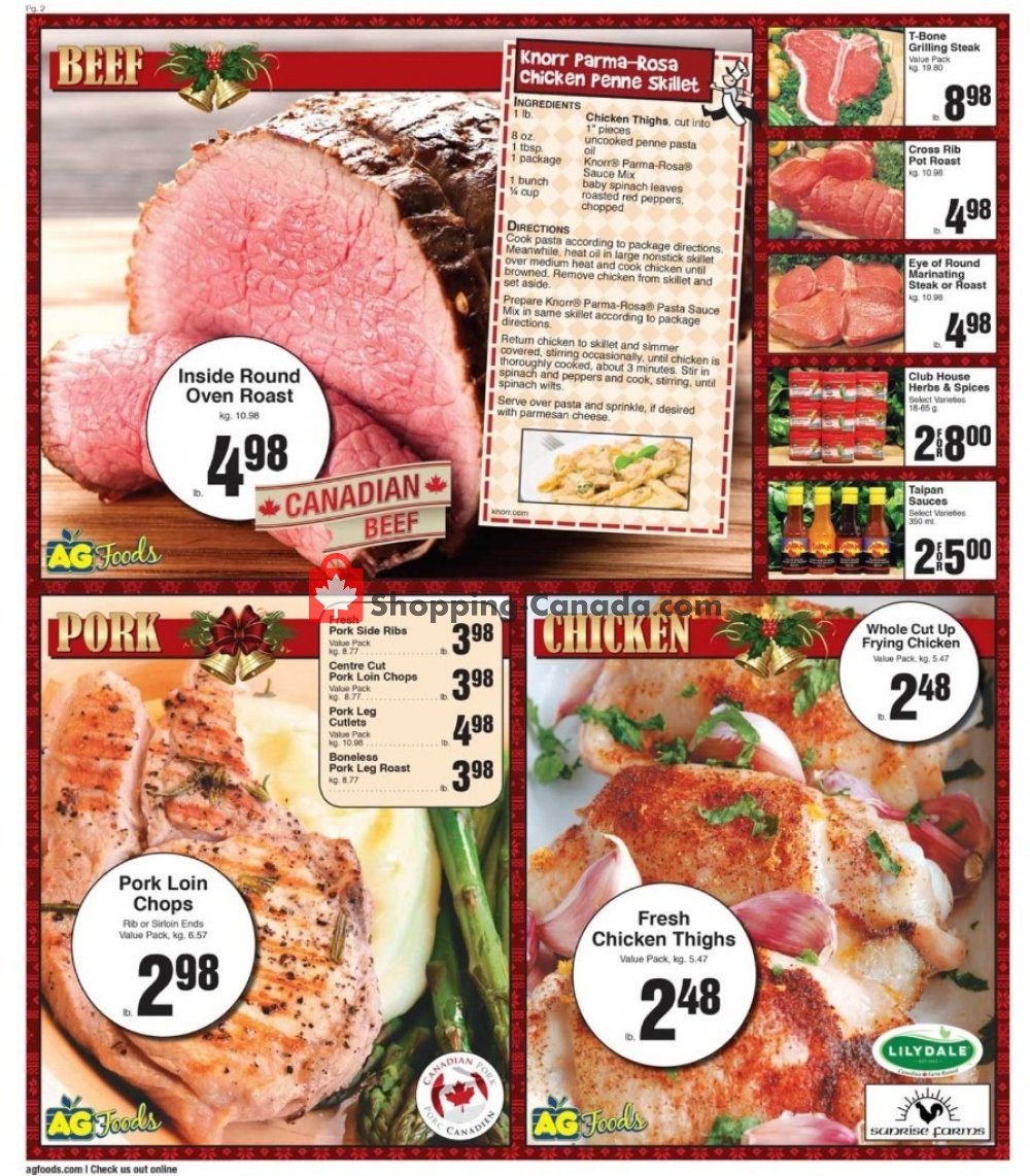 AG Foods flyer from Sunday December 2, 2018 to Saturday December 8, 2018 - page 2