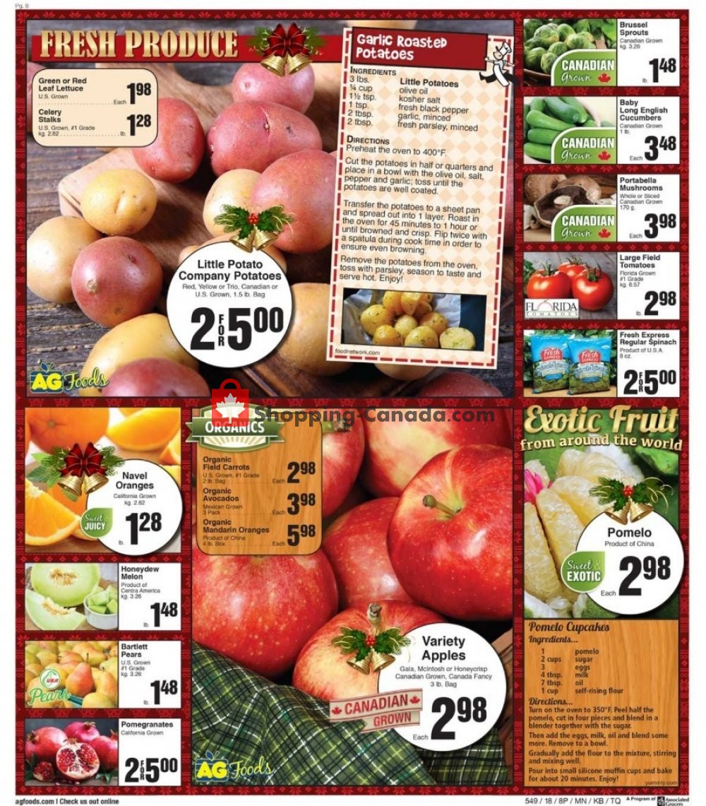 AG Foods flyer from Sunday December 2, 2018 to Saturday December 8, 2018 - page 8
