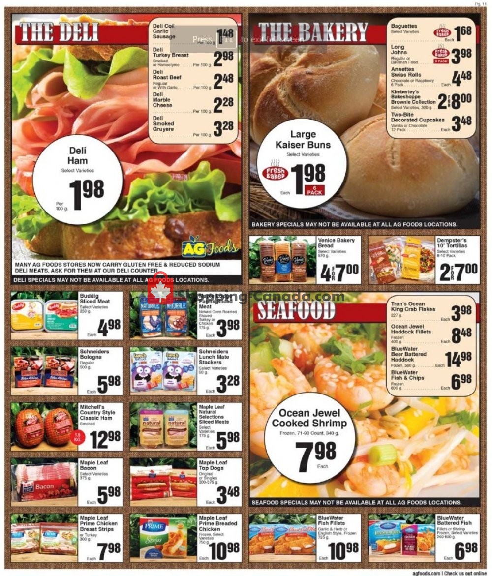 AG Foods flyer from Friday October 19, 2018 to Thursday November 1, 2018 - page 11