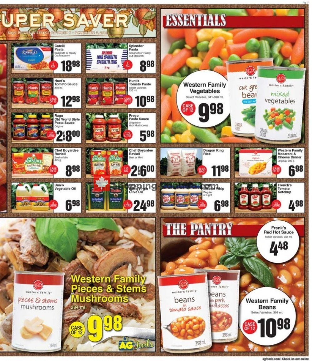 AG Foods flyer from Friday October 19, 2018 to Thursday November 1, 2018 - page 7