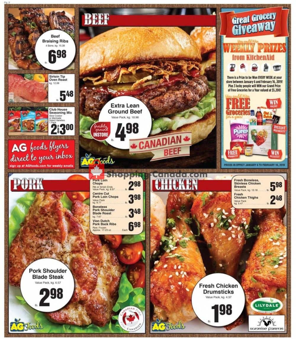 AG Foods flyer from Sunday January 27, 2019 to Saturday February 2, 2019 - page 2