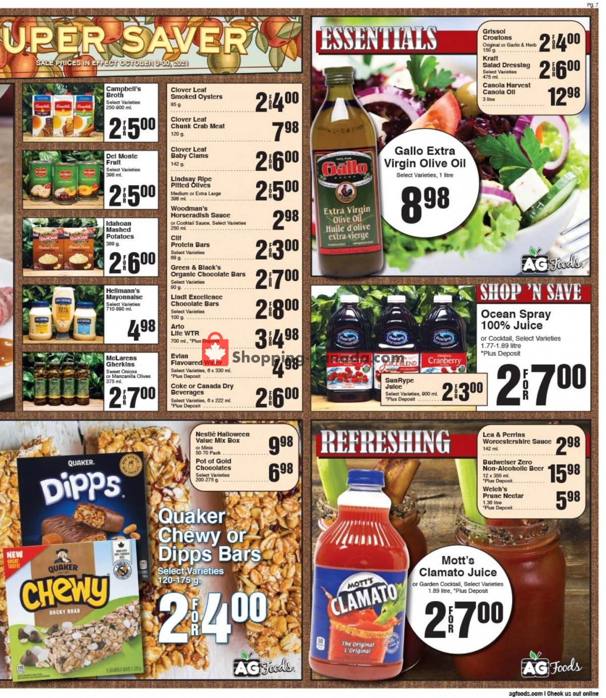 AG Foods flyer from Friday October 1, 2021 to Thursday October 7, 2021 - page 7