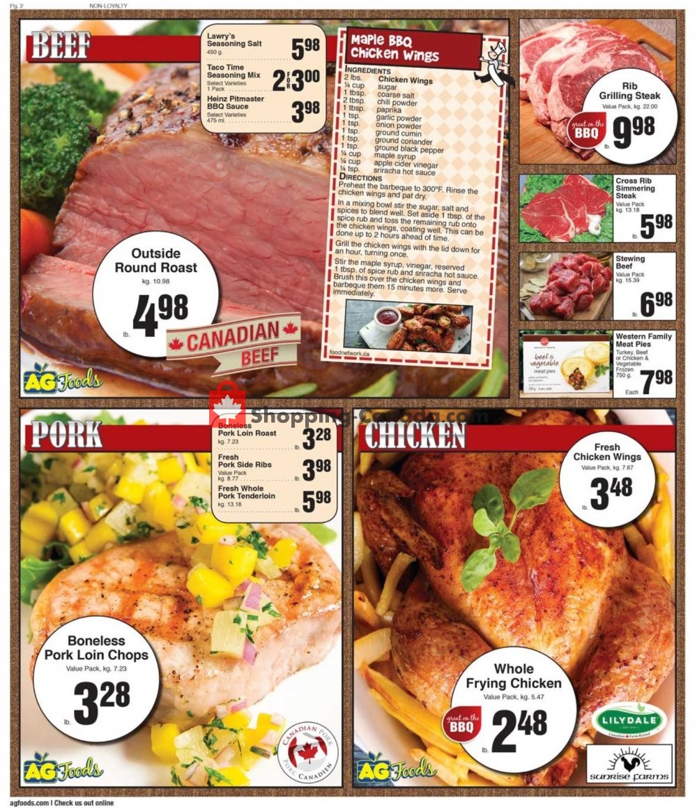 AG Foods Canada, flyer Market Street Vulcan September 10 September