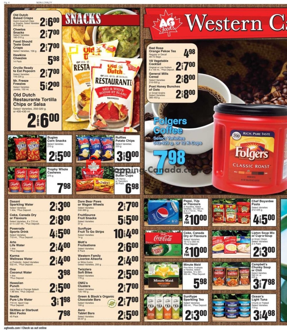 Flyer and weekly ads AG Foods Canada Market Street Vulcan from