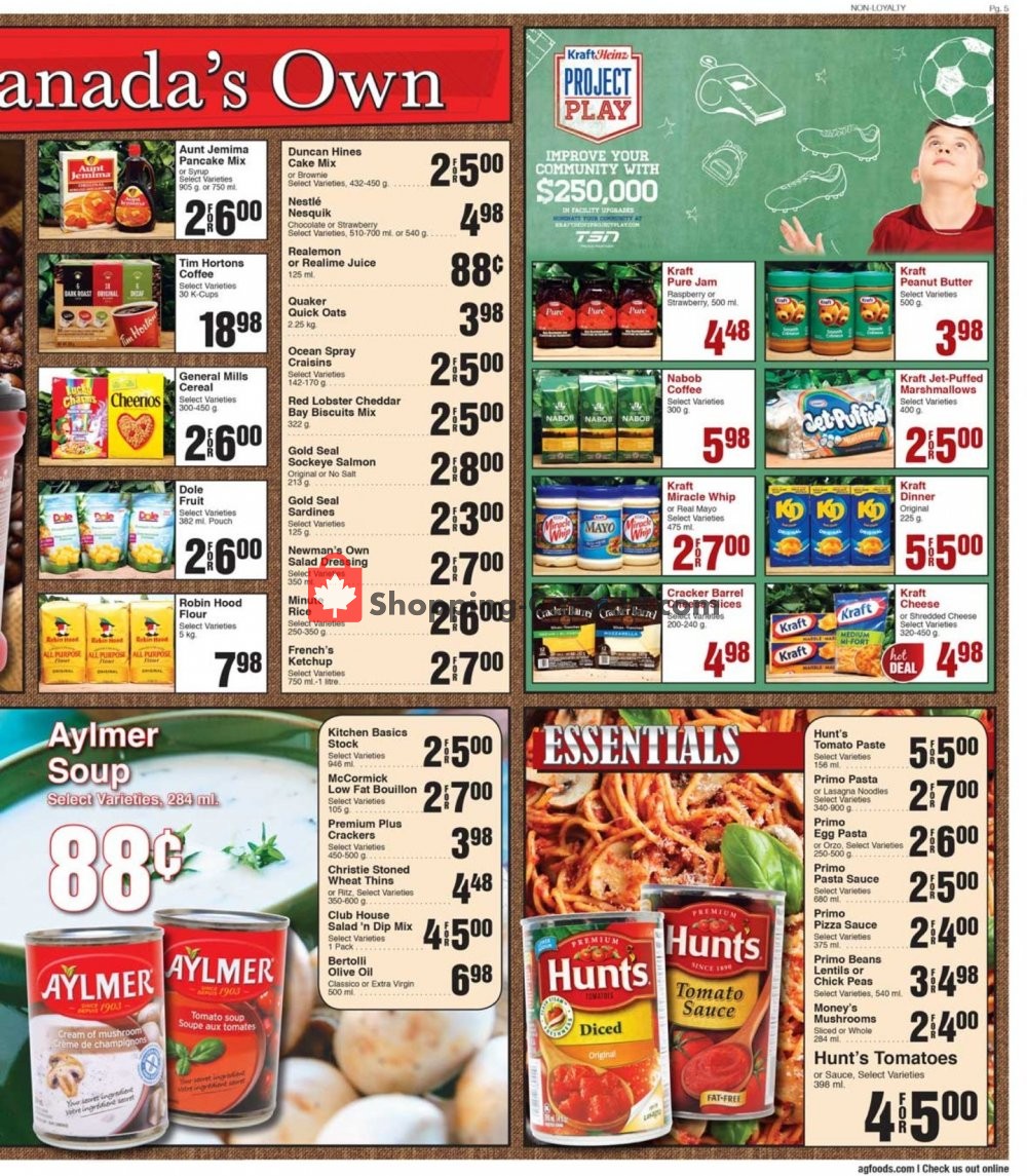 AG Foods Canada, flyer Market Street Vulcan September 10 September