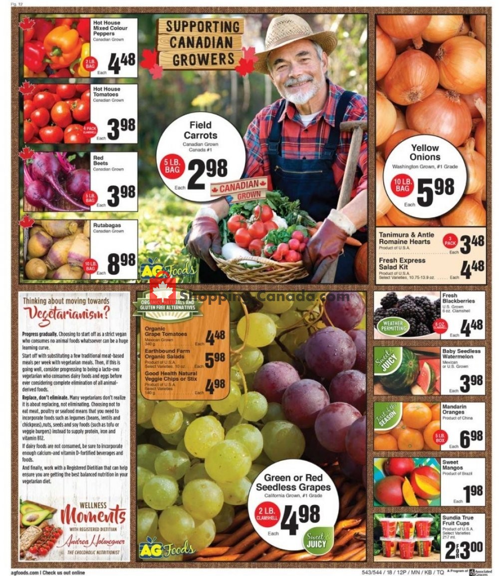 AG Foods flyer from Friday October 19, 2018 to Thursday November 1, 2018 - page 12
