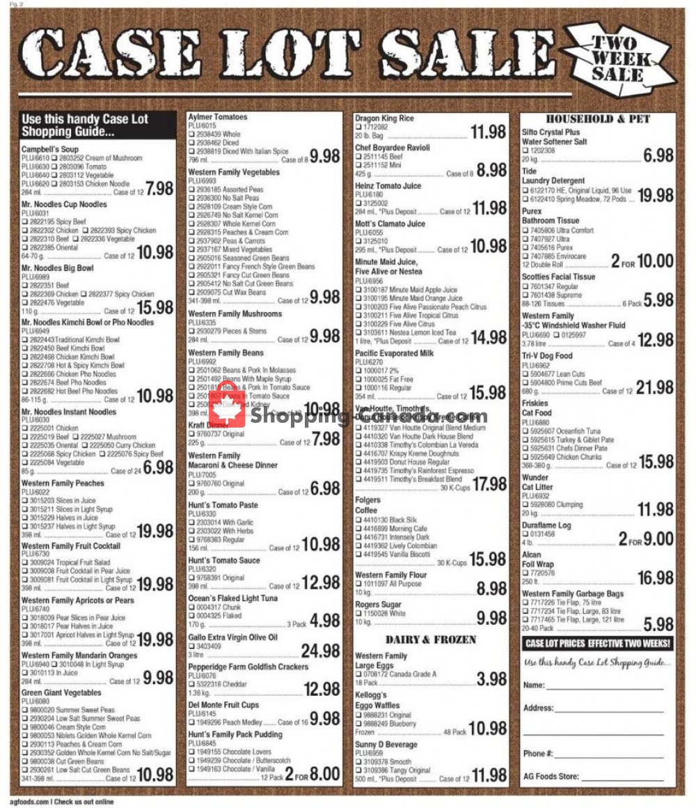 AG Foods flyer from Friday October 19, 2018 to Thursday November 1, 2018 - page 2