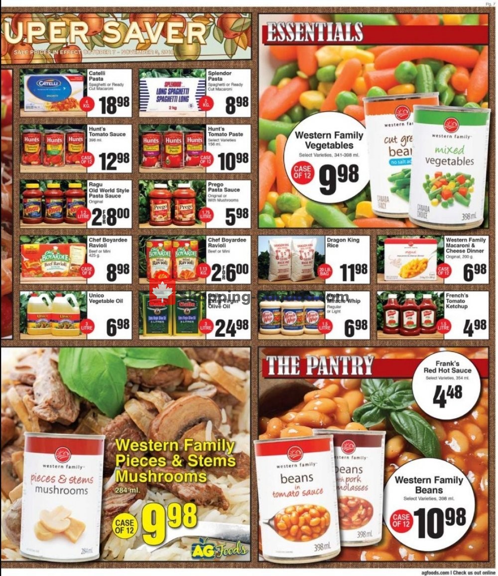 AG Foods flyer from Friday October 19, 2018 to Thursday November 1, 2018 - page 7