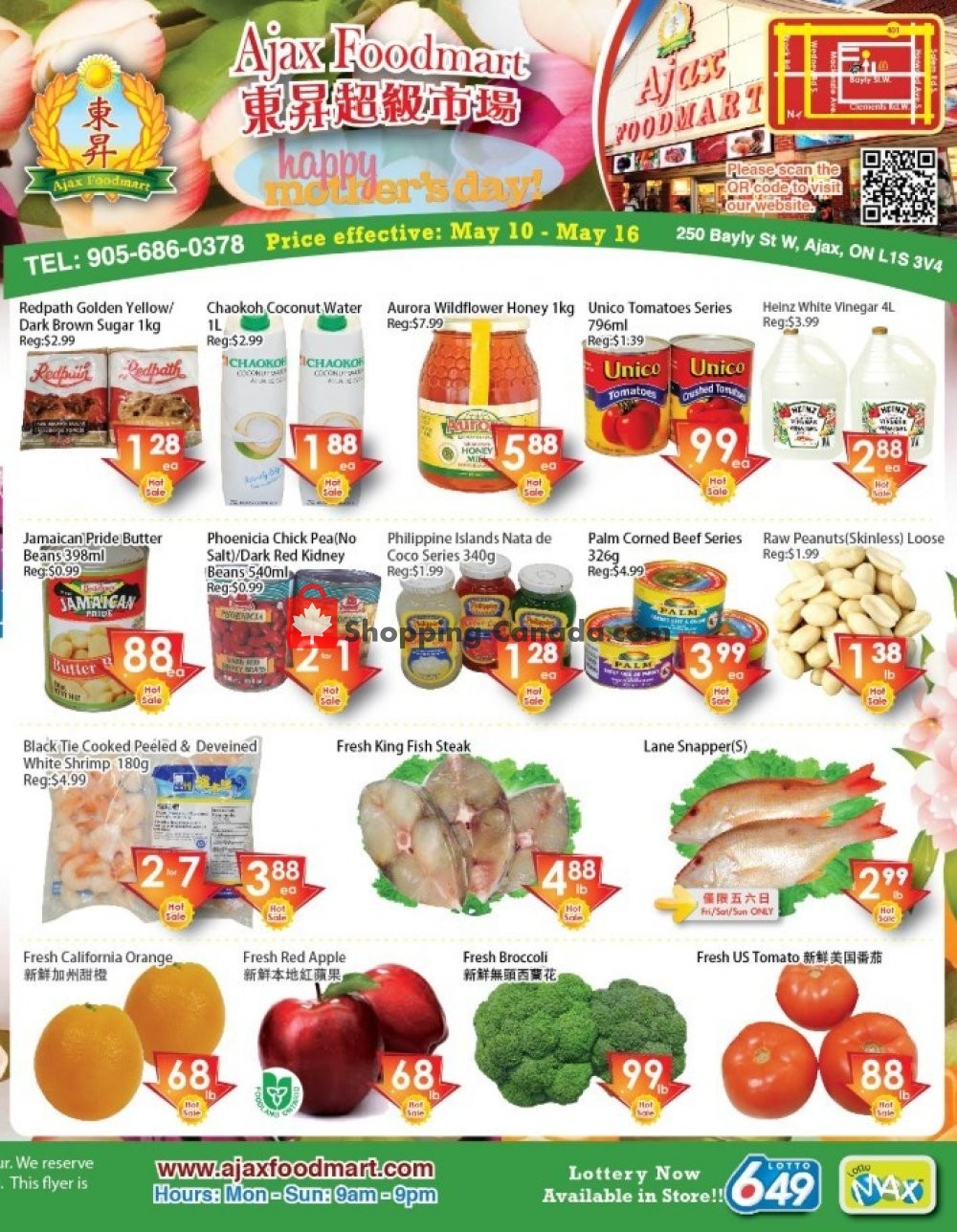 Ajax Foodmart flyer from Friday May 10, 2019 to Thursday May 16, 2019 - page 1