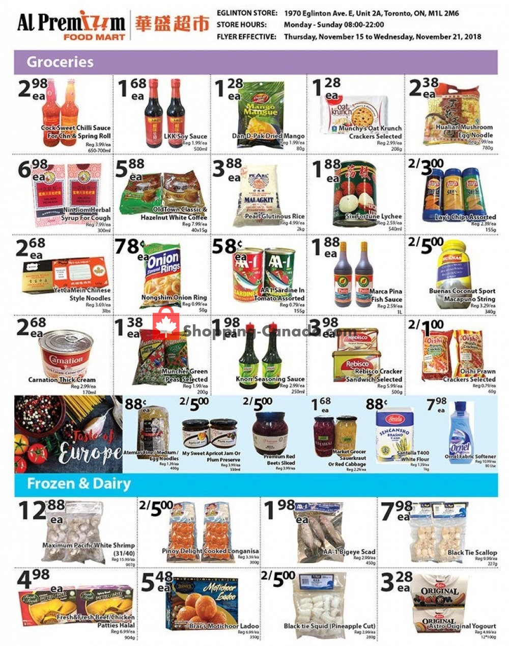 Al Premium Food Mart flyer from Thursday November 15, 2018 to Wednesday November 21, 2018 - page 3