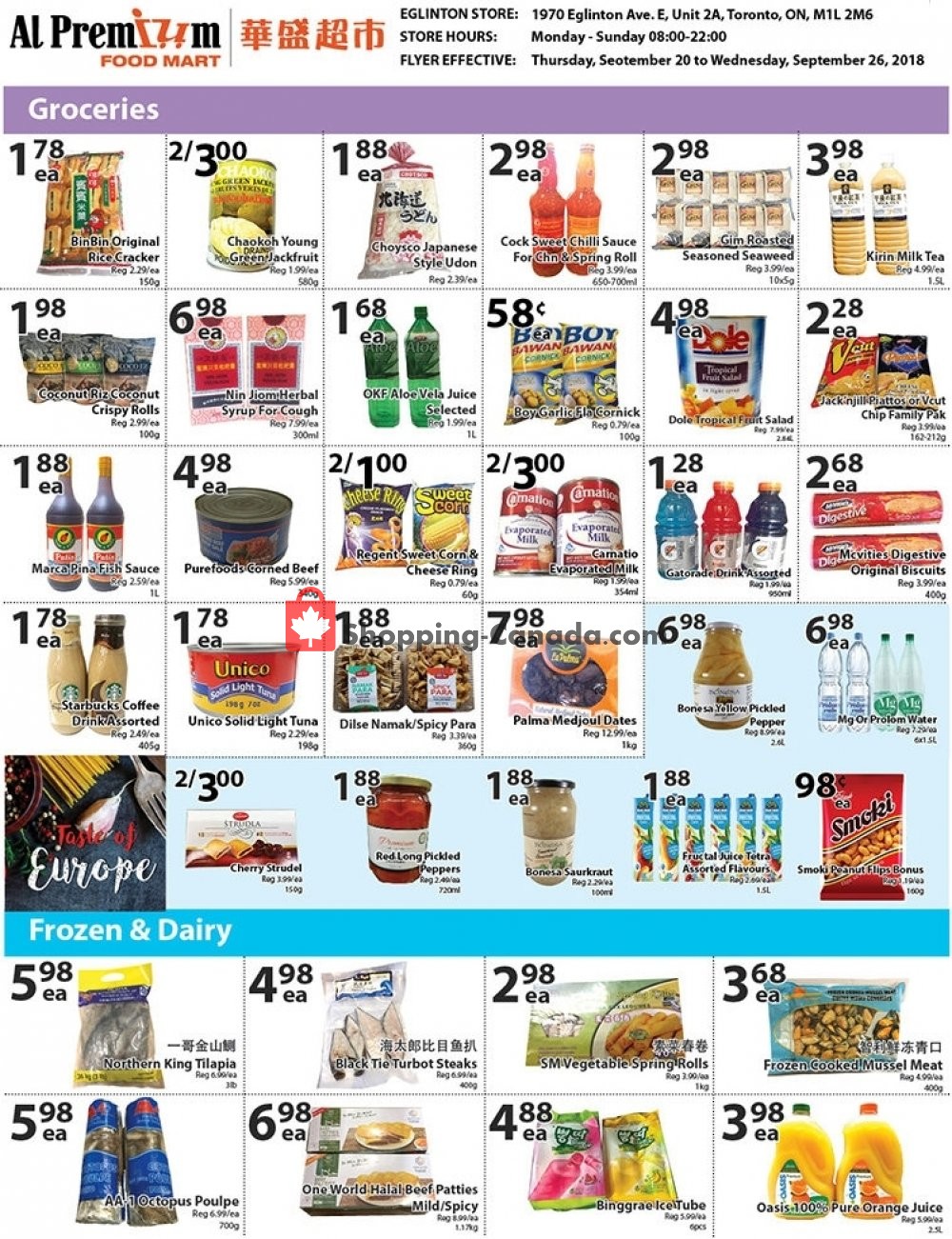 Al Premium Food Mart flyer from Thursday September 27, 2018 to Wednesday October 3, 2018 - page 3