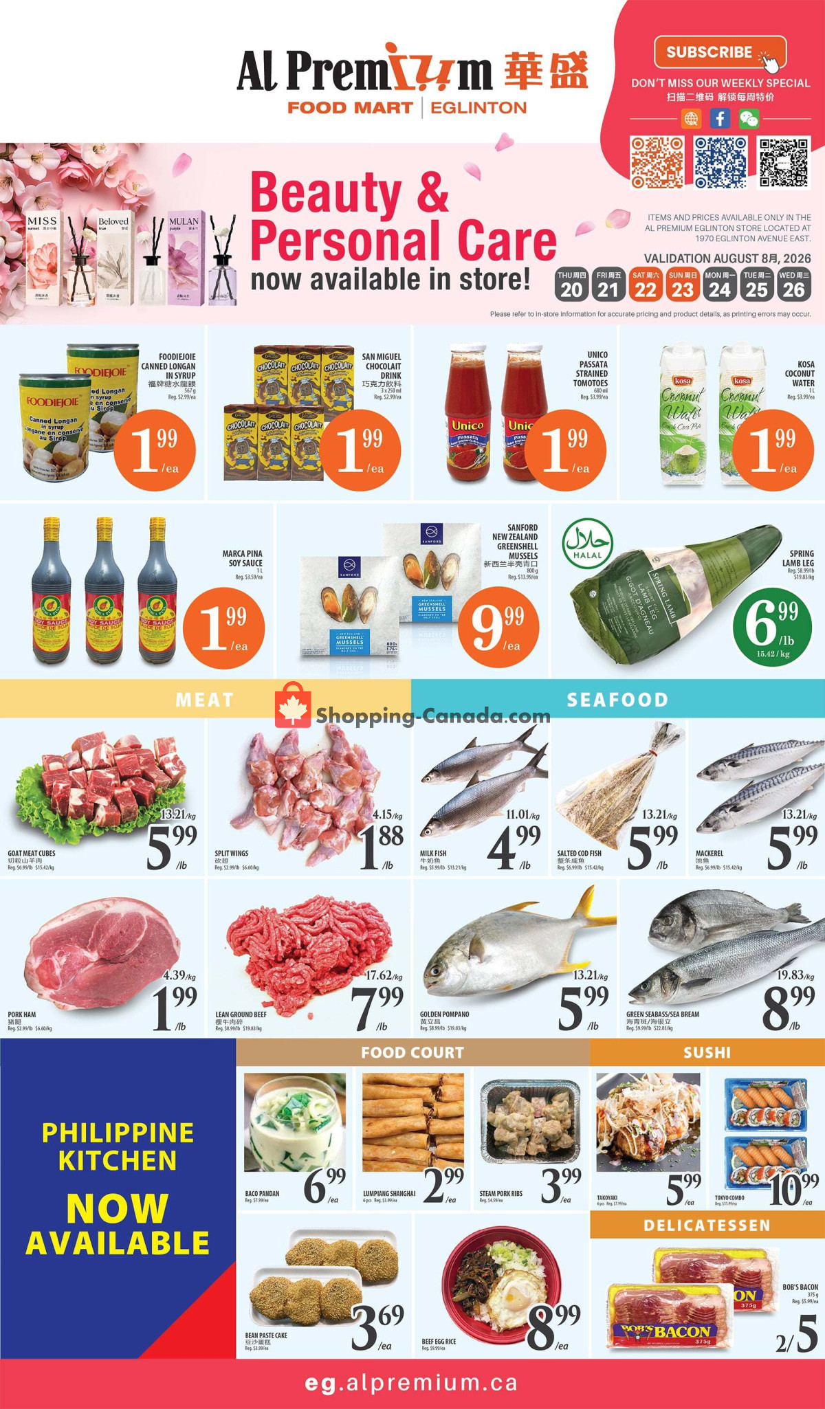 Al Premium Food Mart flyer from Wednesday August 19, 2026 to Tuesday August 25, 2026 - page 2