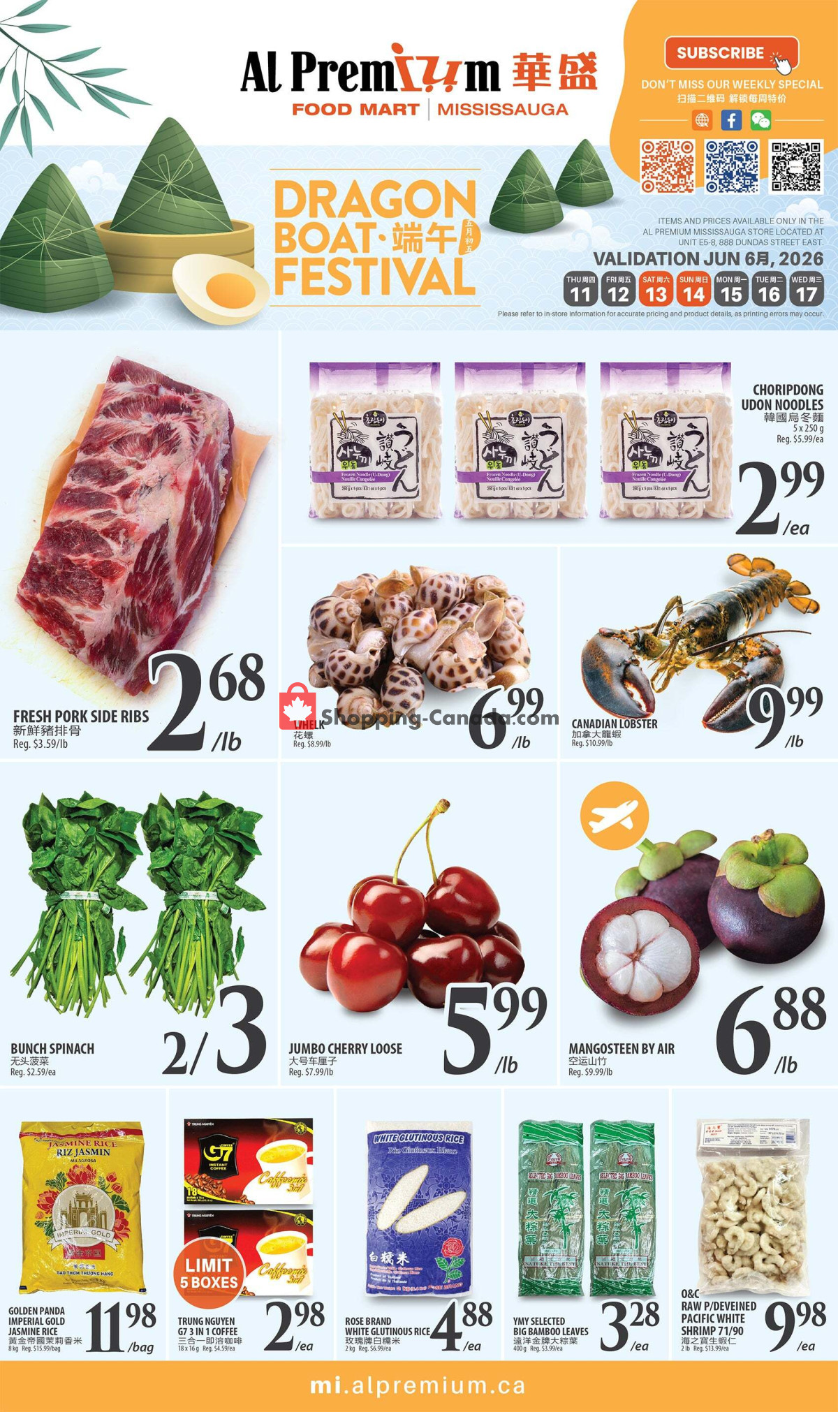 Al Premium Food Mart flyer from Monday June 8, 2026 to Thursday June 18, 2026 - page 1