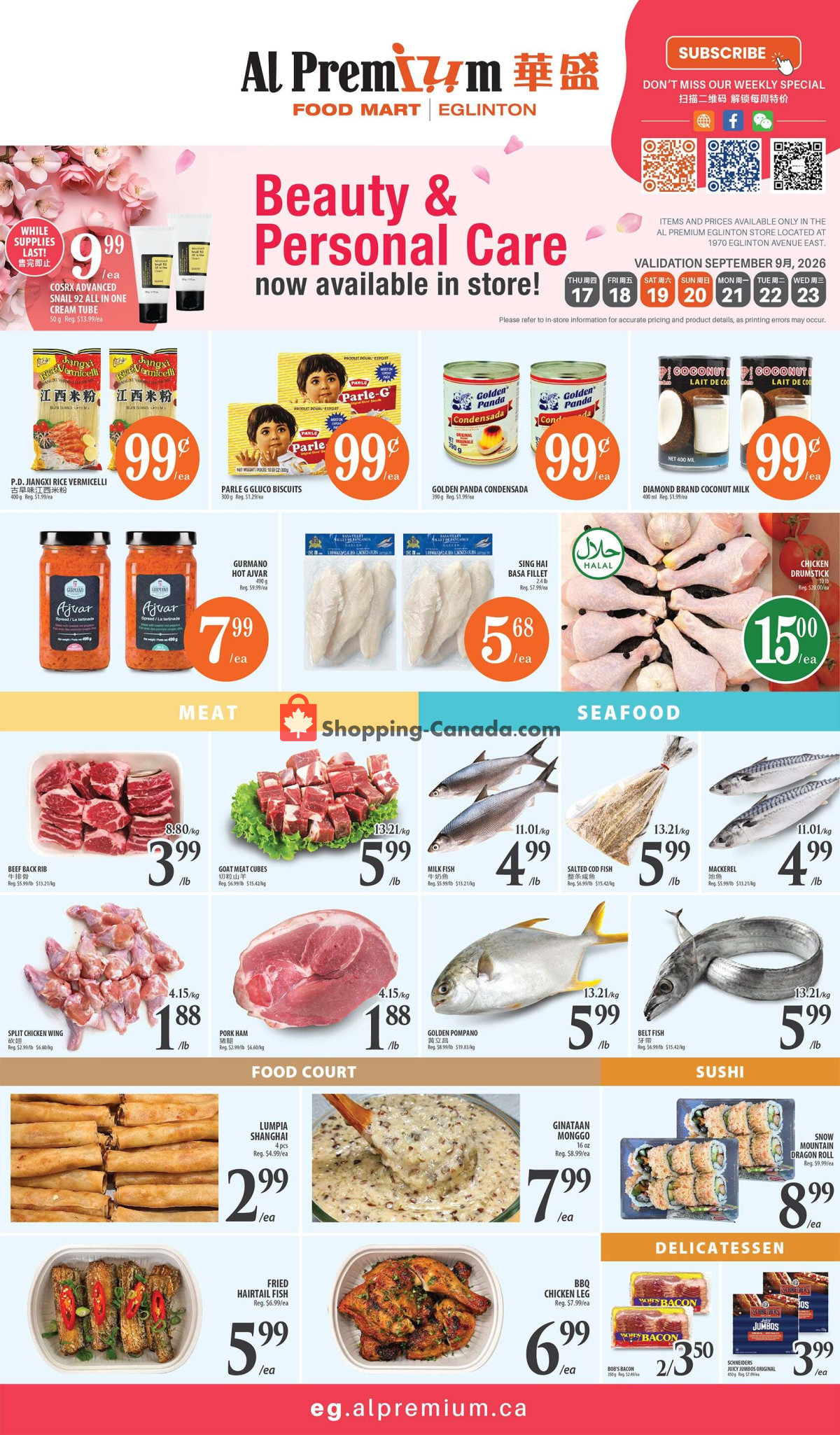 Al Premium Food Mart flyer from Wednesday September 16, 2026 to Tuesday September 22, 2026 - page 2