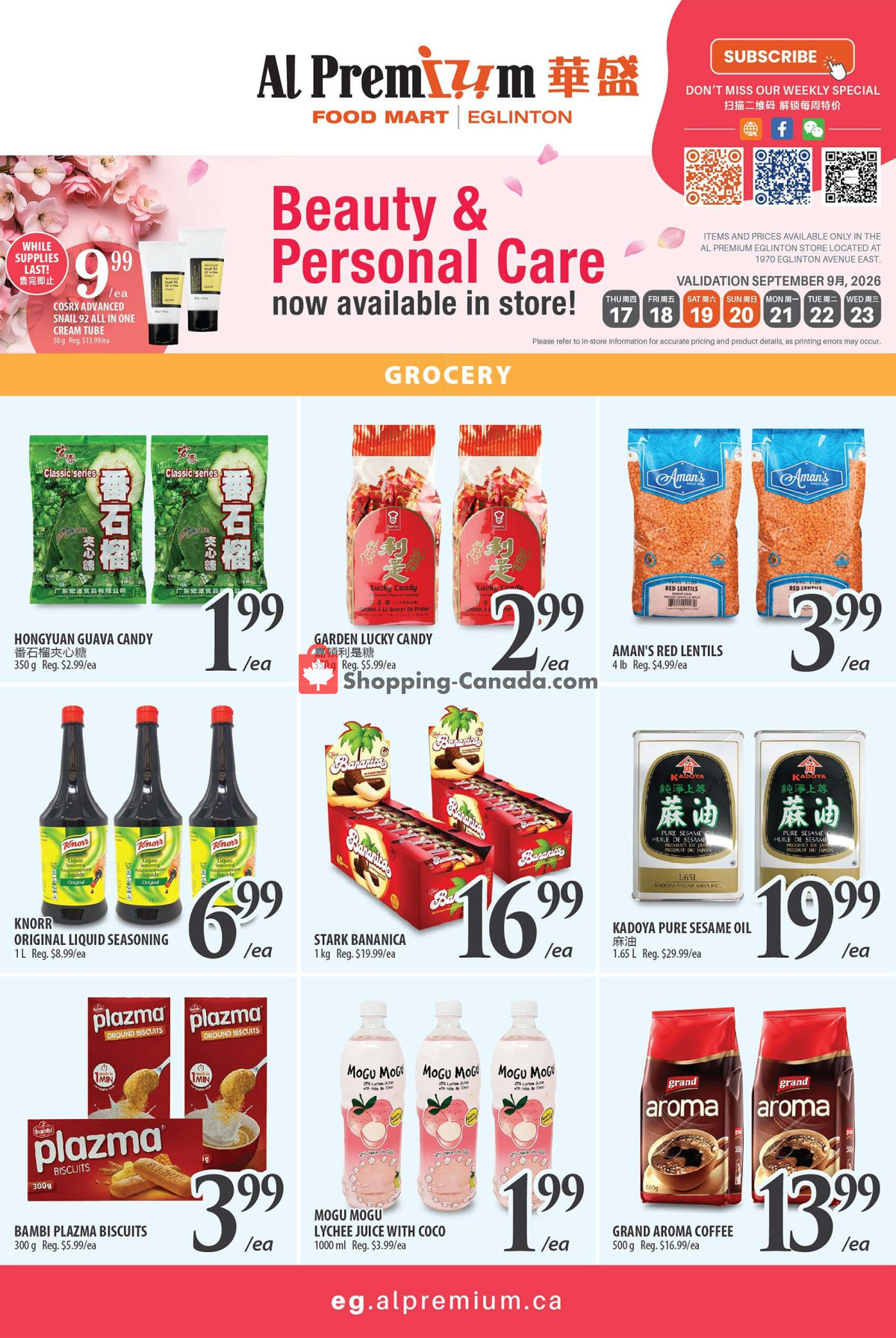 Al Premium Food Mart flyer from Wednesday September 16, 2026 to Tuesday September 22, 2026 - page 3