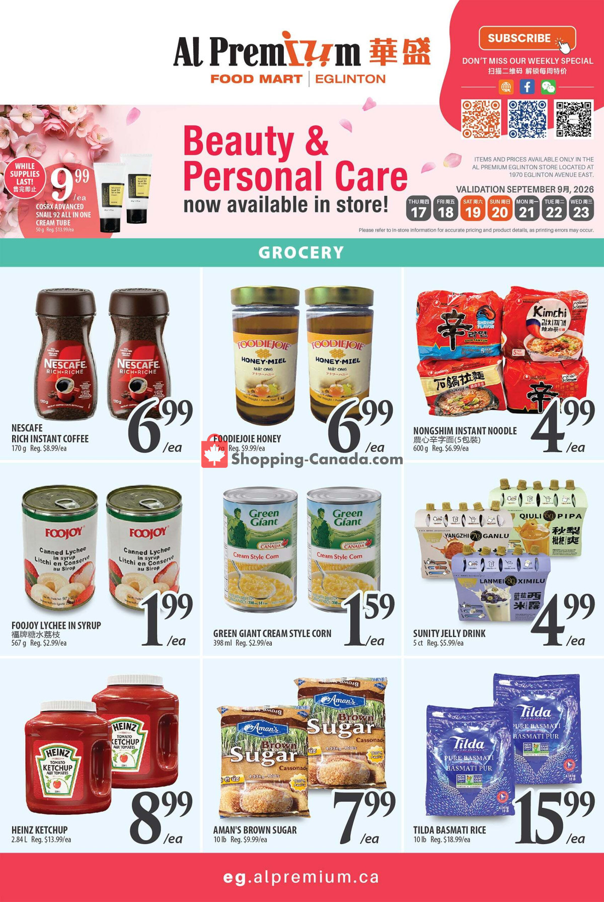 Al Premium Food Mart flyer from Wednesday September 16, 2026 to Tuesday September 22, 2026 - page 4