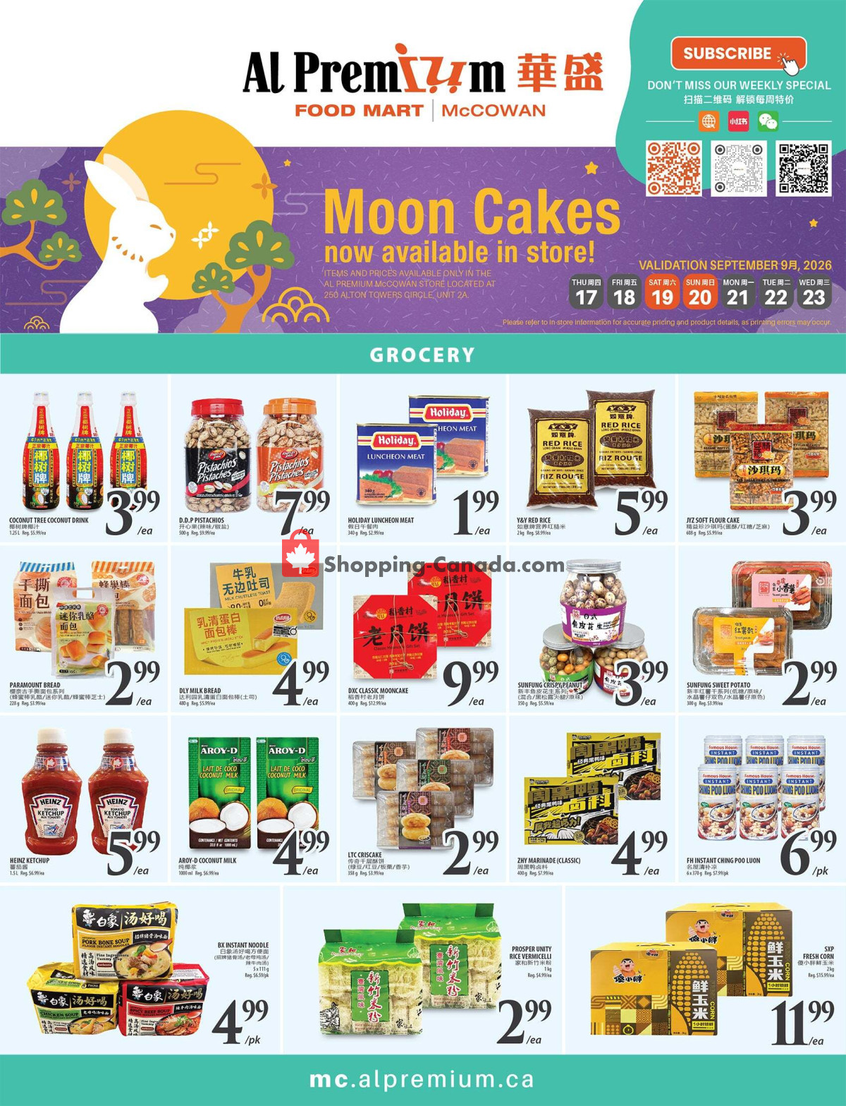 Al Premium Food Mart flyer from Thursday September 17, 2026 to Wednesday September 23, 2026 - page 3