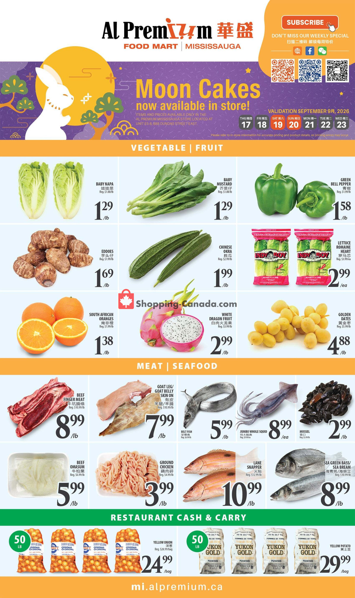 Al Premium Food Mart flyer from Thursday September 17, 2026 to Wednesday September 30, 2026 - page 2