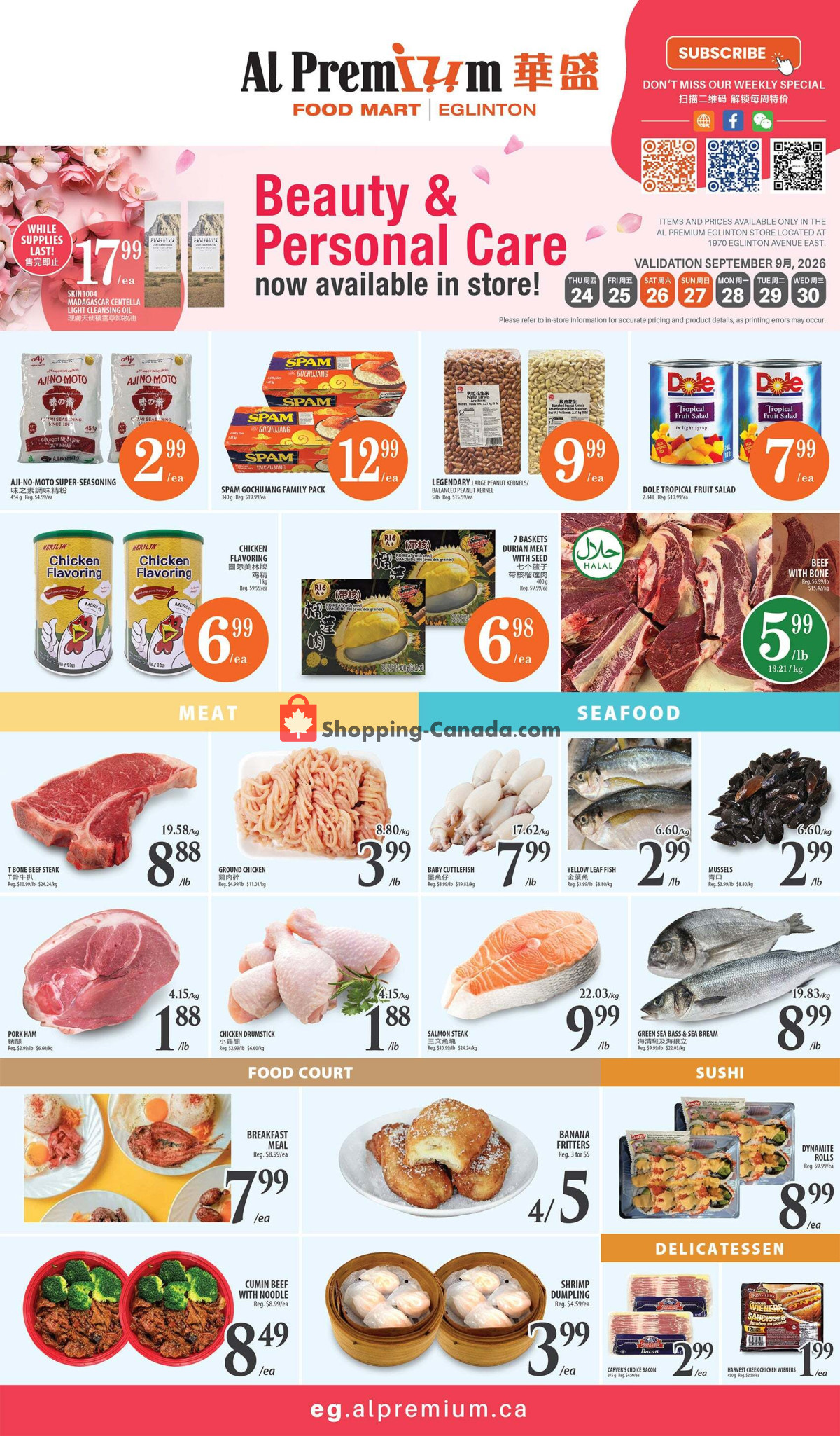 Al Premium Food Mart flyer from Tuesday September 22, 2026 to Monday September 28, 2026 - page 2