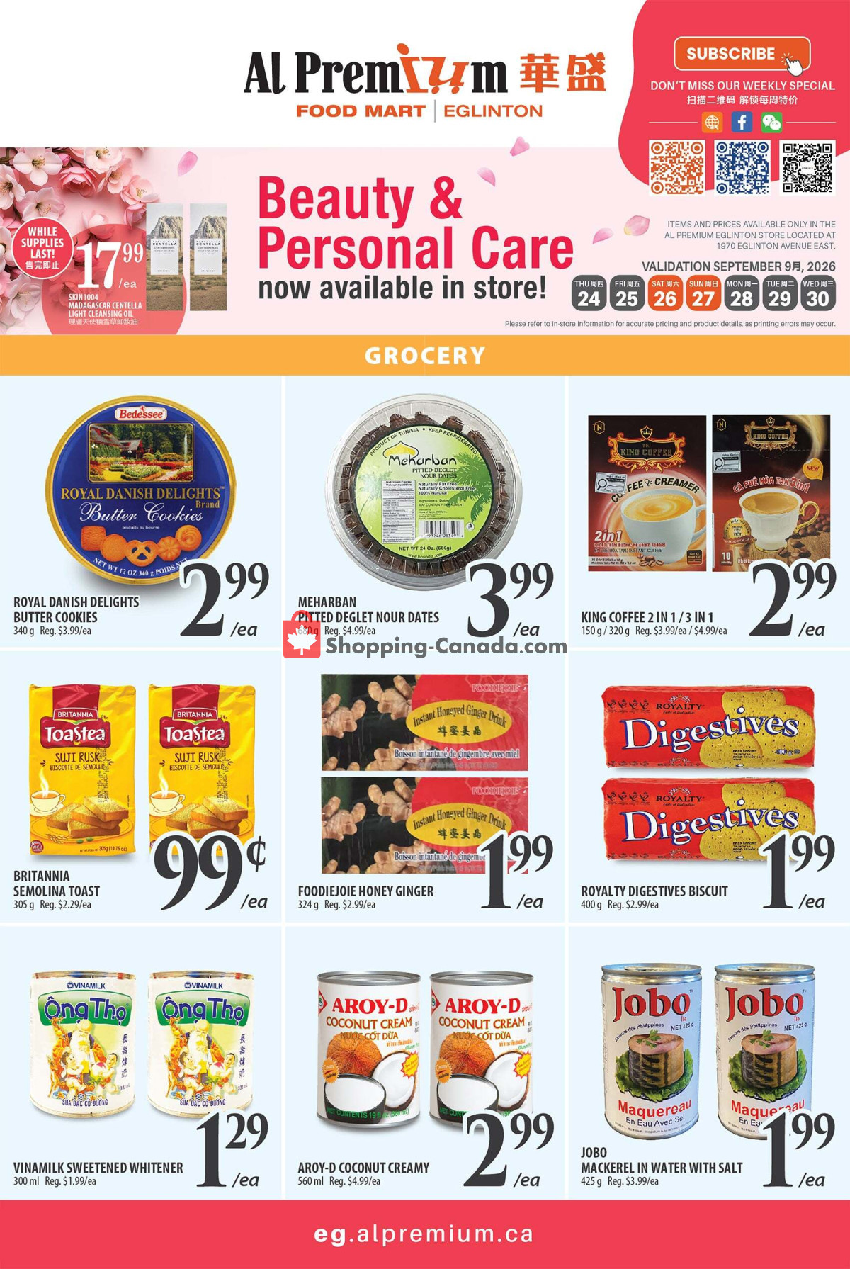 Al Premium Food Mart flyer from Tuesday September 22, 2026 to Monday September 28, 2026 - page 3